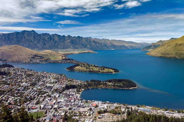 Aerial View Of Queenstown