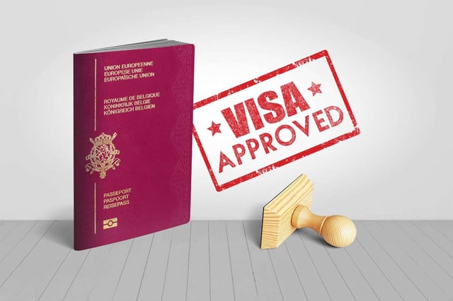 Belgium Passport With Visa Approved