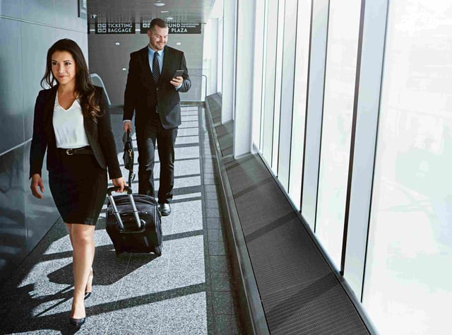 Two business travellers
