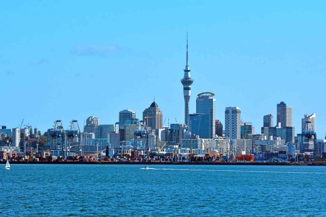 View Of Auckland City Skyline